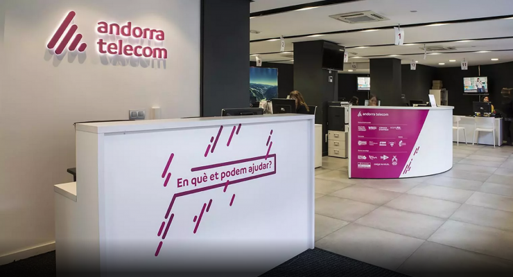 L'oficina comercial d'Andorra Telecom.
 
